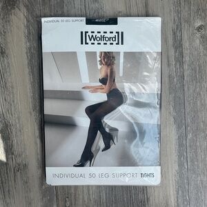 Wolford Black Individual 50 Leg Support Tights